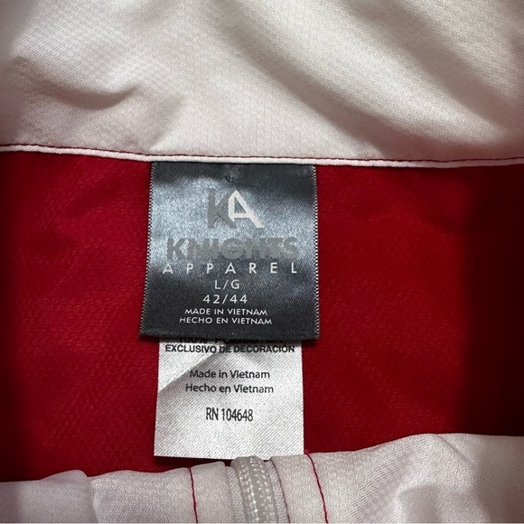 Knights Apparel Wisconsin Badgers Quarter Zip Pullover Windbreaker Men’s Large - Picture 2 of 7